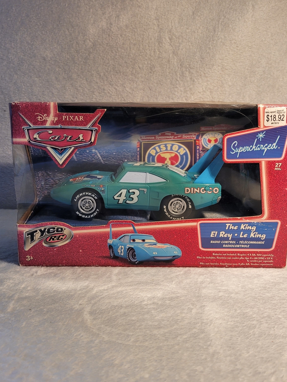 Mattel Cars The King Remote Control Car - Teal